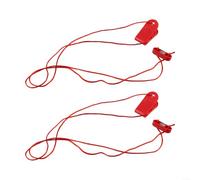 ZWEquipint 2PCS Treadmill Magnet Safety Key Replacement, ABS Plastic Stop Clip with Strong Magnetic Connection for Most Home Gym Running Machines, Red(17 * 42)