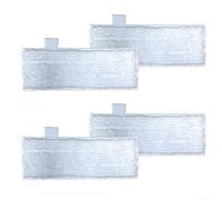 ZWEquipint 4 Pack Reusable Microfiber Mop Cloths With Scrubbing Strips For Dupray Steam Cleaner, Soft Pads For Everyday And Tough Messes