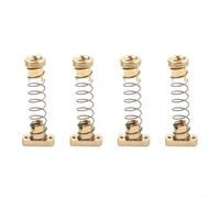 ZWEquipint 4pcs T8 Anti Backlash Spring Loaded Nut, Brass Z- Elimination Gap Nut for Ender 3/Ender 3S/CR-10 Printer, 18mm Hole Distance
