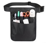 ZWEquipint Adjustable Utility Belt with 8 Pockets Fanny Pack, Oxford Cloth Tool Waist Bag for Nursing Dentistry Services, 9.84X7.09 Inch(Blue)