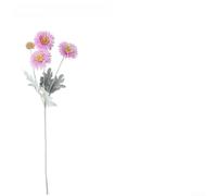 ZWEquipint Artificial Chrysanthemum Silk Pine Needle Flower Realistic Lifelike Decoration For Wedding Home Decor Photography Props Tall Single Stem Easy Arrange(Light Purple)