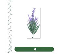ZWEquipint Artificial Lavender Vine Flowers, Realistic Plastic Fake Plants with Flexible Stems for Wedding Backdrop Arch Wall Home Decor, Purple Pink(48 Heads - Purple A)