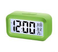 ZWEquipint Backlit For Mini Electronic Alarm Clock For Students And Children, Desk Wake-Up Clock With Bright Display, Multiple Alarm Settings, Compact Design For Bedside Or Office(GREEN)