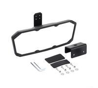 ZWEquipint Boat Rear View Mirror For UTV Marine Vehicle, Black PP Dual Purpose Wide Angle Safety Mirror With Mounting Kit