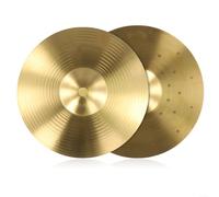 ZWEquipint Brass Cymbals Set for Drum Percussion, 8 & 10 Inch Hi-Hat for SPLASH Crash Cymbals with Shiny Luster, Melodious Sound for Jazz Band Practice, Suitable for Beginners and Professionals(8INCH)