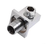 ZWEquipint Brass Square Shower Hose Wall Outlet Elbow, Modern Chrome G1/2 Connector for Handheld Showerheads and Bathtub Nozzles, Bathroom Fitting