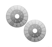 ZWEquipint Coffee Grind Size Chart 304 Stainless Steel, 18-Level Guide For Espresso To Cold Brew,For French Press Drip Pour Over Moka Syphon Turkish,2-Pack Silver 8.5x8.5cm