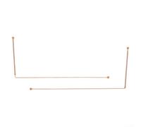ZWEquipint Copper Dowsing Rods 2PCS,Copper Probe Rod 12 Inch Length,With Protective Bag,For Water Detection,Treasure Hunting,And Divination