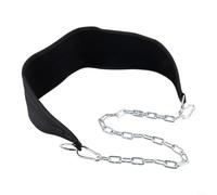 ZWEquipint Dip Belt With Steel Chain,For Weight Training Pull Ups Bodyweight Exercise Powerlifting Strength Training Workout Equipment,Black(5mm chain)