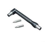 ZWEquipint Double Ended L-Shaped Screwdriver Magnetic Bit Holder Ergonomic Non-Slip Handle Broad Compatibility For Electronics Appliance Repair DIY Maintenance(A)
