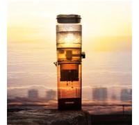 ZWEquipint Drip Cold Brew Coffee Maker with Stable Drip Rate, High-Density Filter, PCTG Material, Transparent Window for Smooth Ice Coffee Brewing, 12.4 Inch(Transparent)