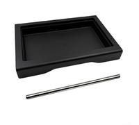 ZWEquipint Drip Tray Low Profile for Gaggia Classic Pro, Low Profile Drip Tray Set with Bar OPV Spring Kit,Single Hole Steam Tip,Various Models(2-piece set)