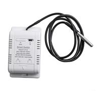 ZWEquipint For Smart Temperature And For Humidity Switch,20A Circuit Breaker With AC85-250V, ABS Housing, Timer/Schedule/Automation, For Rooms And Greenhouses(A)