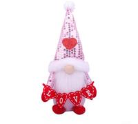 ZWEquipint Glitter Plush Doll With Hat, Faceless Old Man Christmas Tree Ornament, Soft Fabric Holiday Decor For Home Party, Pink, 29Cm(MAN)