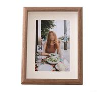 ZWEquipint Hollow Wooden Photo Frame 3D Decorative Picture Frame For Wall Or Desktop Display Horizontal Vertical Home Office For A4 5 6 7 8 10 Inch(6 inches)