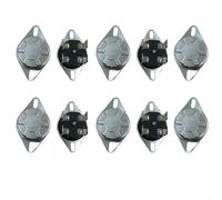 ZWEquipint KSD302X 4-Pin Bipolar Temperature Control Switch, 20A 250V Manual Reset Thermostat with 2NC Contact for Microwave, Kettle, Refrigerator Overheat Protection (10 Pack)(92°)