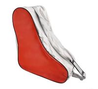 ZWEquipint Large Capacity Ice Skate Bag,Nylon Fabric Waterproof Tear Resistant,with Adjustable Strap,for Roller Skating Inline Skates(Red)