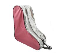 ZWEquipint Large Capacity Ice Skate Bag,Nylon Fabric Waterproof Tear Resistant,with Adjustable Strap,for Roller Skating Inline Skates(Pink)