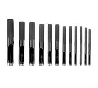 ZWEquipint Leather Hollow Punch Set Carbon Steel Round Punches 1-10mm Precision Tool Multi-Size For Belts Watch Bands Seals Gaskets Rubber Vinyl DIY Crafts Home Repairs Beginners Experts