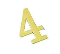 ZWEquipint Magnetic Metal House Numbers 0-9 Antique Bronze Weatherproof for address Sign(4 Solid Gold)