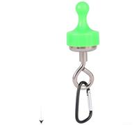 ZWEquipint Magnetic Suction Hook For Camping Tent Lights, Strong Rare-Earth Magnet With Nickel-Plated Finish, Versatile Open And Closed For Outdoor Gear Hanging, Portable Metal Mounting Hook, Black