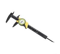 ZWEquipint Plastic for DIAL Caliper 6 Inch 150mm Fractional Scale Vernier Calipers for Inner Outer Diameter Depth Measurement Metric and for IMPERIAL