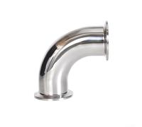 ZWEquipint Quick Release 90 Degree Elbow Sanitary Tri Clamp Pipe Fitting Stainless Steel,For Food Beverage Processing(38MM)
