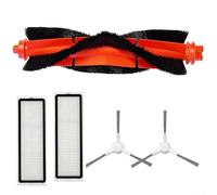 ZWEquipint Replacement Main Side Brush Filter Kit,For Robot Vacuum For S40C For E101,Nylon Plastic Cleaning Parts With HEPA Filter For Pet Hair Debris