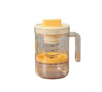 ZWEquipint Rotatable Handle Yogurt Strainer With Fine Mesh Filter For Gr heese Maker And Cold Brew, 304 Stainless Steel, Quick Drain In 10 Mins, 18Cm(Yellow)