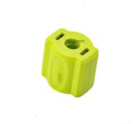 ZWEquipint Screwdriver Magnetizer Ring For 4.5-6.5mm Bits, Rubber Drill Head Adapter To Enhance Tip Magnetic Force And Lock Screws, Black(Green)