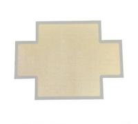 ZWEquipint Silicone Baking Mat For Cross Buns, Toast And Euro Breads, Non-Stick Oven Liner 36X26.5cm, Flexible Kitchen Tool For Even Baking, Orange(Gray27*37cm)