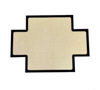 ZWEquipint Silicone Baking Mat For Cross Buns, Toast And Euro Breads, Non-Stick Oven Liner 36X26.5cm, Flexible Kitchen Tool For Even Baking, Orange(black27*37cm)