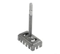 ZWEquipint Stainless Steel Square Hole Punch For 86 Junction Box, Trapezoidal Tooth Electric Hammer Drill Bit For Concrete And Drywall(A)