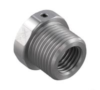 ZWEquipint Stainless Steel Wood Lathe Chuck Adapter, 1"×8 TPI to 1-1/2"×8 TPI Spindle Thread Converter for Woodturning Chucks and Faceplates,Silver