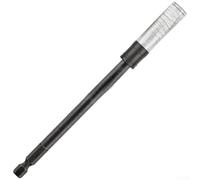 ZWEquipint Steel Drill Extension Bar 92Mm 150Mm Locking Holder Adapter For Impact Driver Bits Power Tool Accessories Black(DWA6HLDFT 150mm)