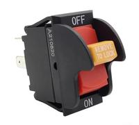 ZWEquipint SW7B Toggle Switch For Table Saws And Drill Presses, 2-Pin/4-Pin On-Off Power Switch Compatible For DELTA And For PORTER For CABLE Models, 20A 125V, Black(4PIN)