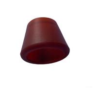 ZWEquipint Tennis Racket Grip Cap Butt Cover Shockproof End Cap for Handle Protection, Plastic Anti-Slip Base for Training and Competition, Black(red)