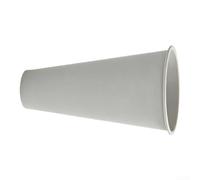 ZWEquipint White Plastic Cemetery Vase For Grave Markers Tall Weatherproof Outdoor Flower Holder 17Cm