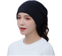 ZWEquipint Women's Winter Twisted Knit Hat Scarf, Double-Layer Spiral Neck Warmer Face Mask, Soft Polyester Fashion Beanie for Cold Weather(L)