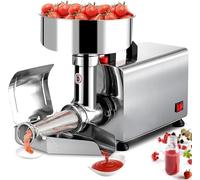ZWESKUX Electric Tomato Press Tomato Puree Machine Commercial Stainless Steel Milling Press and Strainer, Food Strainer and Sauce Machine, Fruit Juicer,110V