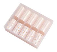Zwfjcmsa 10 Rolls White Flower Nail Transfer Foils Nail Sticker Nail Decals for Nail Art Spring Summer Floral Theme Nail Foil Transfer