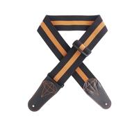 Zwfjcmsa Electric Guitar Bass Straps Soft Adjustable Acoustic Guitar Strap Folk Guitar Strap Black+Brown