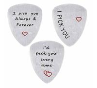 Zwfjcmsa Husband Boyfriend Gifts Gift Guitar Pick for Musician Husband Boyfriend Dad, Wedding Valentine'S Day,Gift for