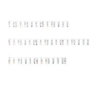 Zwfjcmsa Piano Note Sticker Button Strip Silicone Color Note Strip Stickers Universal Detachable Keyboard Sticker (PVC Box) 88 Keys