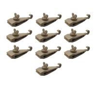 Zwfjcmsa Tarp Clips Tent Fasteners Clips Heavy Duty Lock Grip Pool Awning Bungee Cord Car Tighten 10Pcs Khaki