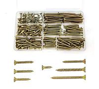 ZWFSDM Self-Tapping Screws - Corrosion Resistant Color Zinc Plated Carbon Steel Screws for Wood/Metal/Plastic - Ideal for Construction,Home Renovation & DIY Projects (M4/250)