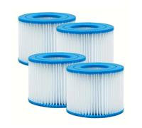 ZWFYJEWU Replacement Swimming Pool Filter Fit Type VI Pool Filter,Compatible For Flowclear,Size VI Filter Cartridge Lay-Z-Spa,Compatible For Intex,Filter(4pcs)