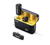 Zwide Compact Wireless Lavalier Microphone for Lightning Port iPhone with Charging Case, Portable Lapel Mic for TIK Tok/YouTube/Facebook/Instagram/LINE/X Podcast, Video Recording, Live Broadcast M6-L