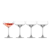 Zwiesel Glas Echo Cocktail Glass(Set of 4), Cocktail Coupe with Unique Pattern, Dishwasher-Safe Machine-Made Tritan Crystal Glasses, Made in Germany (9 Ounce)