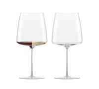 Zwiesel Glas Simplify Burgundy Red Wine Glass (Set of 2), Hand-Blown Crystal Wine Glasses for White and Red Wine, 25 Ounce